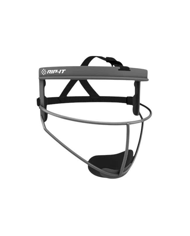 RIP-IT Girls' Defense Pro Softball Fielder's Face Mask - Charcoal - CHARCOAL
